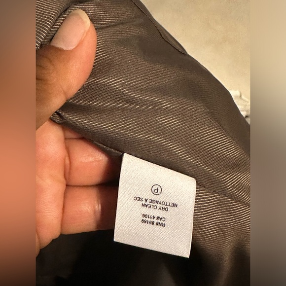 DEREK LAM 10 CROSBY Double- Breasted cotton-blend twill blazer size 2 - Picture 5 of 5